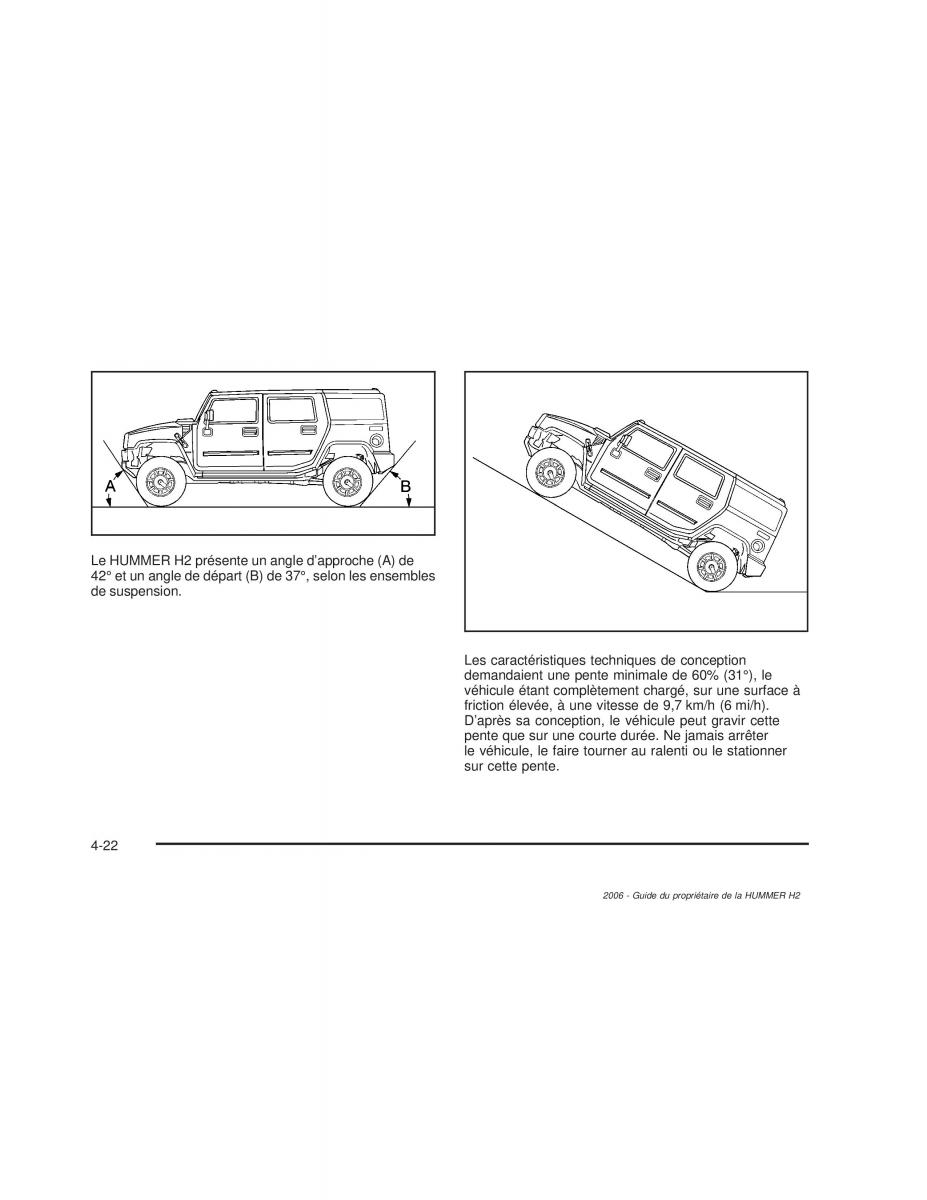 Hummer H2 manuel du proprietaire / page 323
