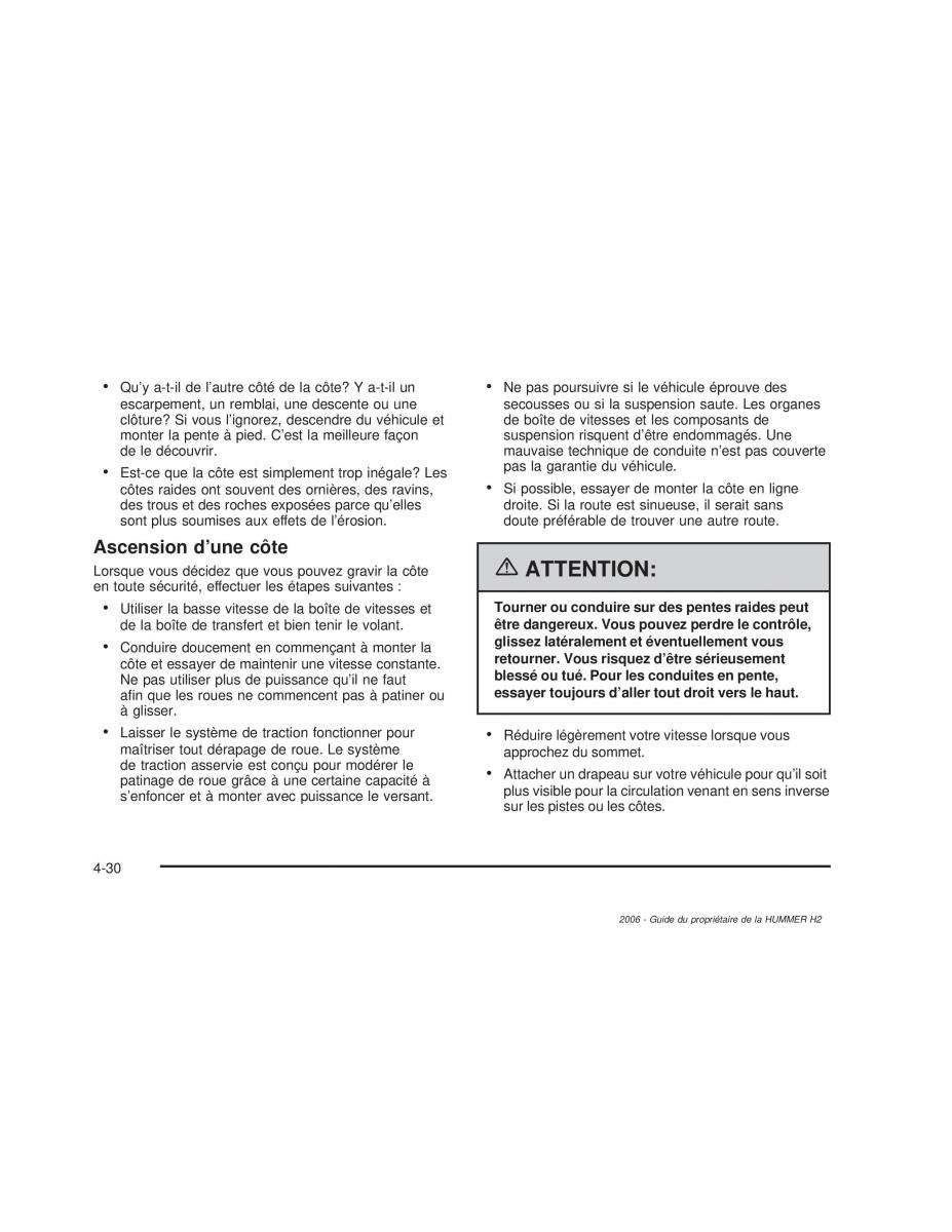 Hummer H2 manuel du proprietaire / page 331