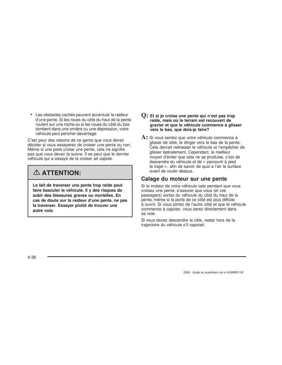Hummer H2 manuel du proprietaire / page 337