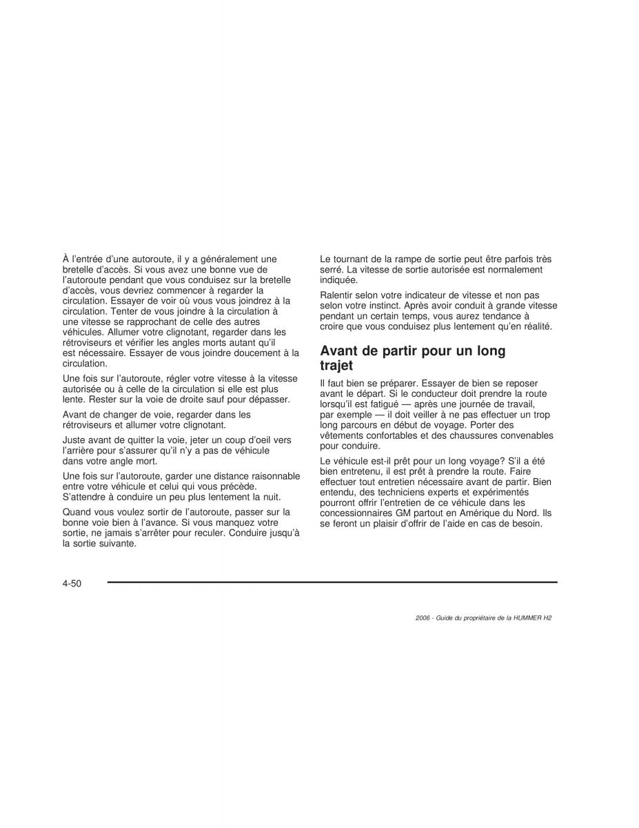 Hummer H2 manuel du proprietaire / page 351