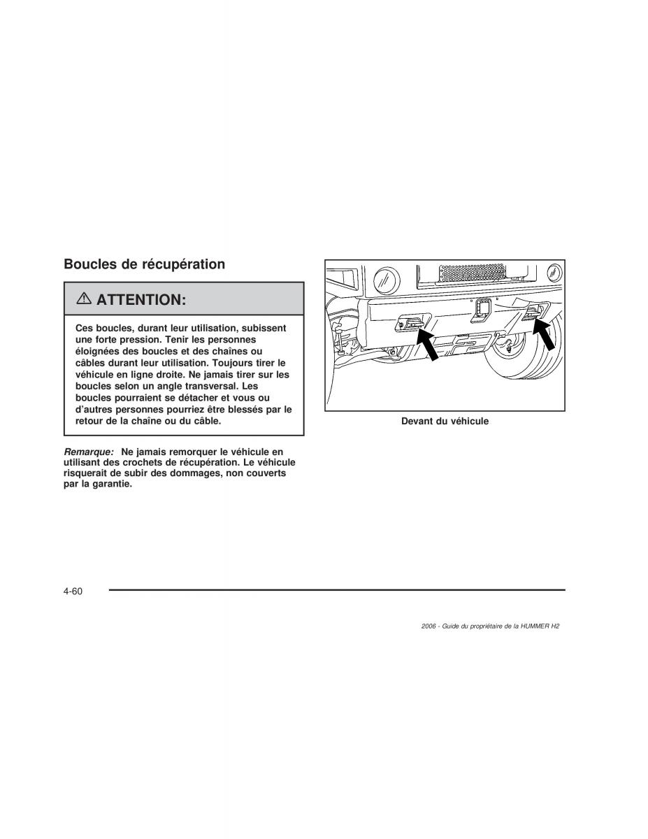 Hummer H2 manuel du proprietaire / page 361