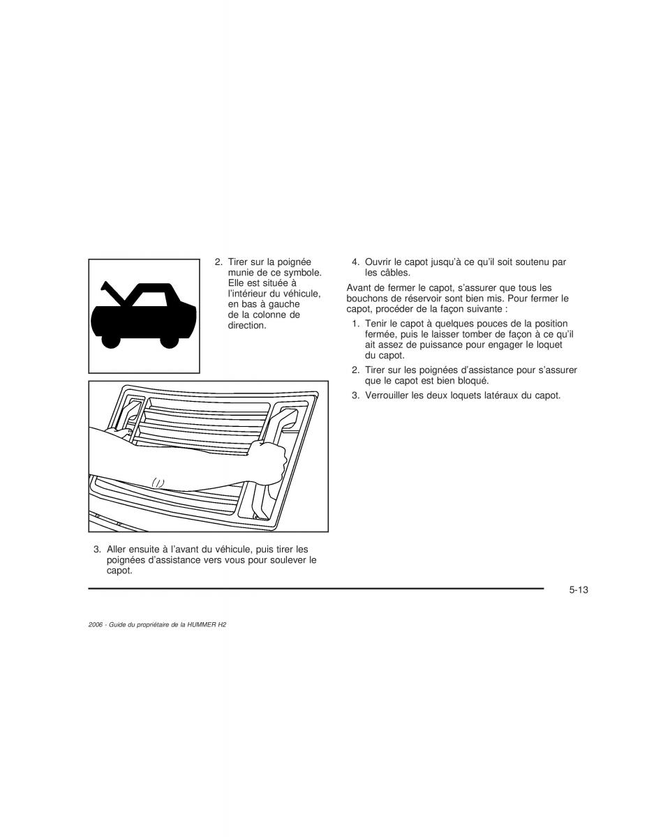 Hummer H2 manuel du proprietaire / page 406