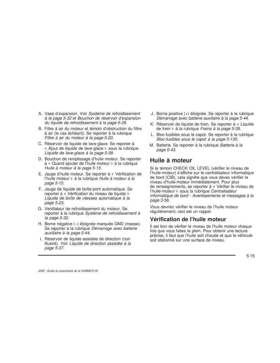 Hummer H2 manuel du proprietaire / page 408