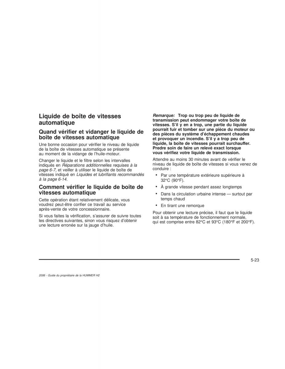 Hummer H2 manuel du proprietaire / page 416