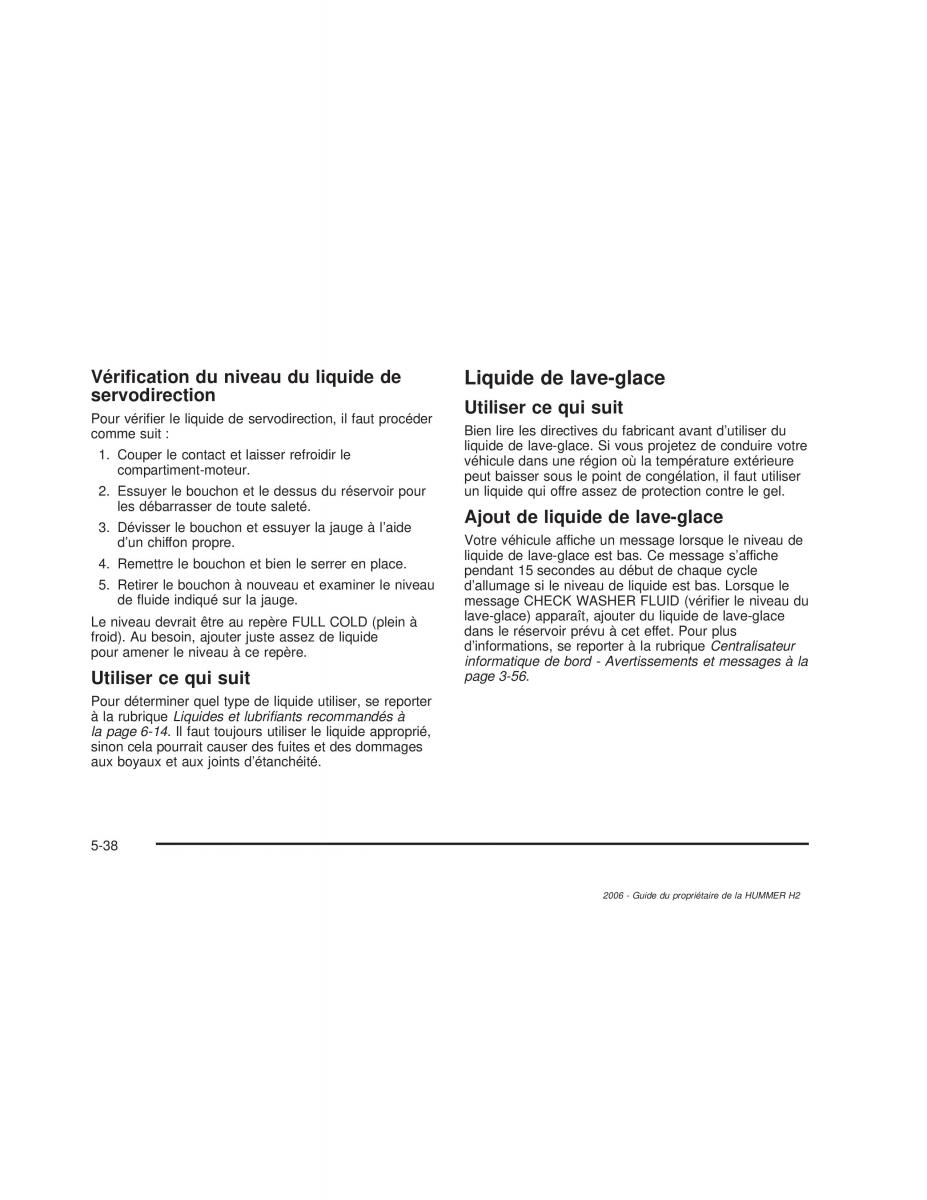 Hummer H2 manuel du proprietaire / page 431