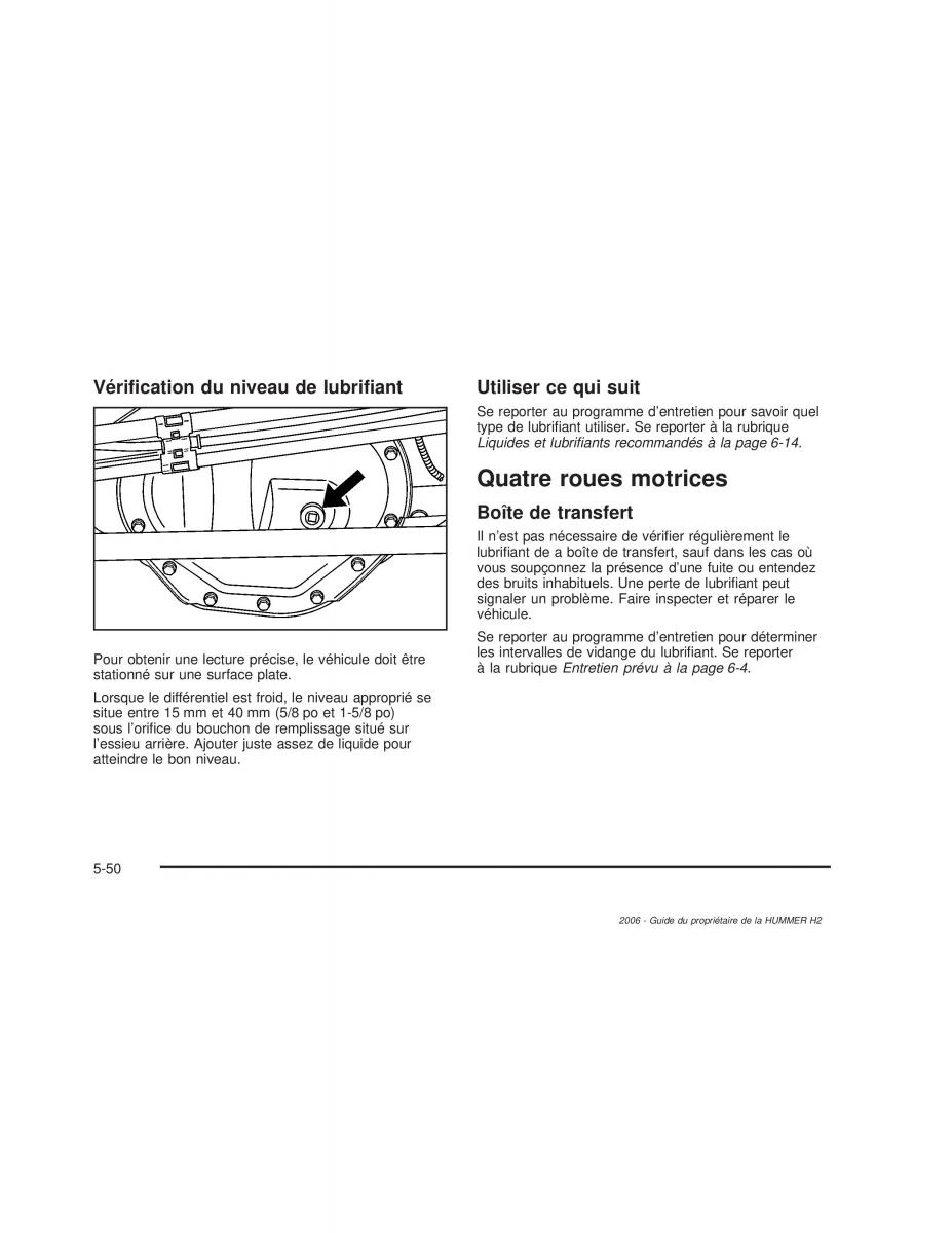 Hummer H2 manuel du proprietaire / page 443