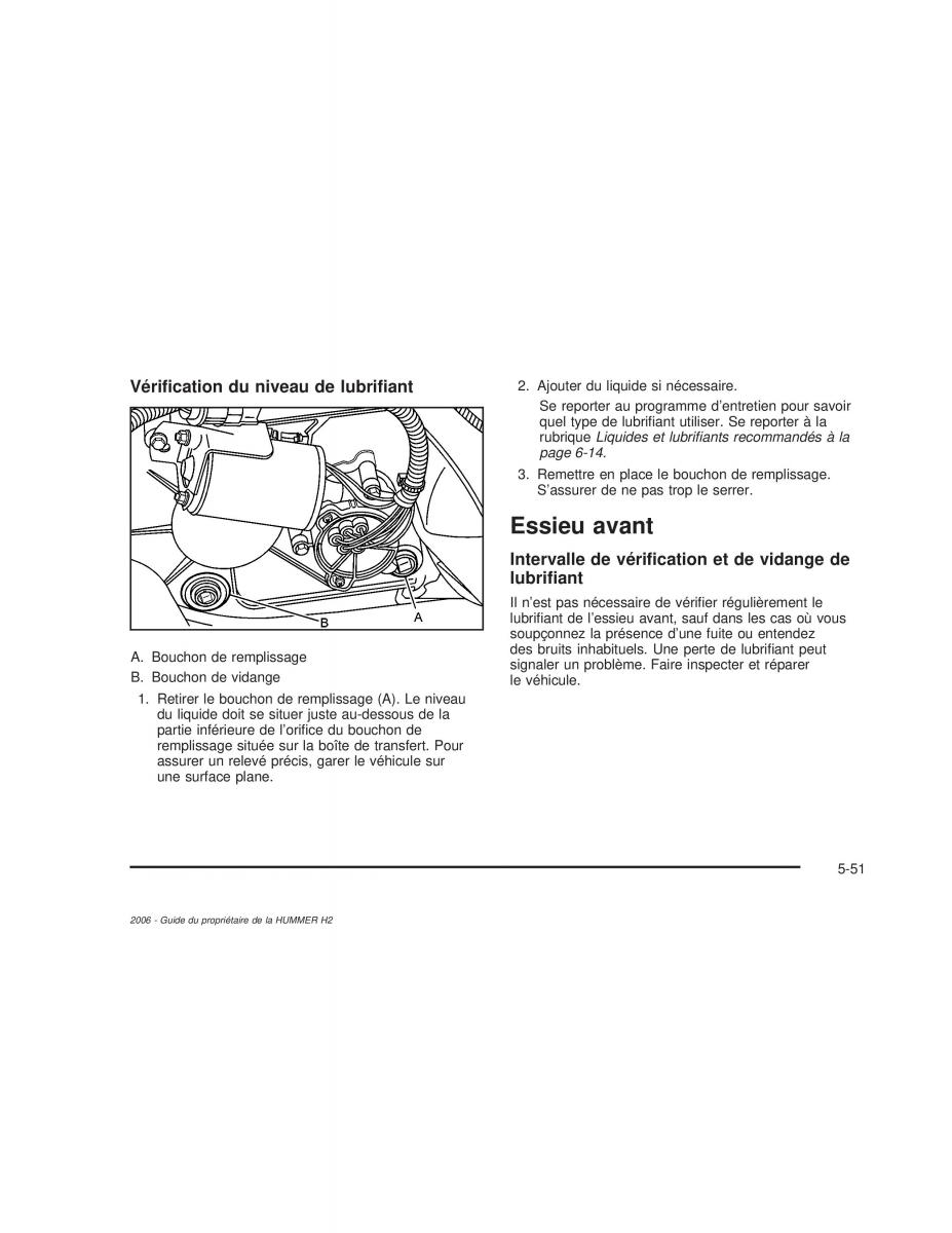 Hummer H2 manuel du proprietaire / page 444