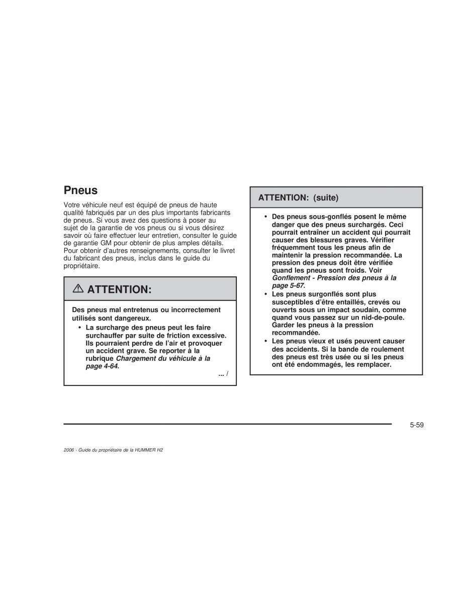 Hummer H2 manuel du proprietaire / page 452