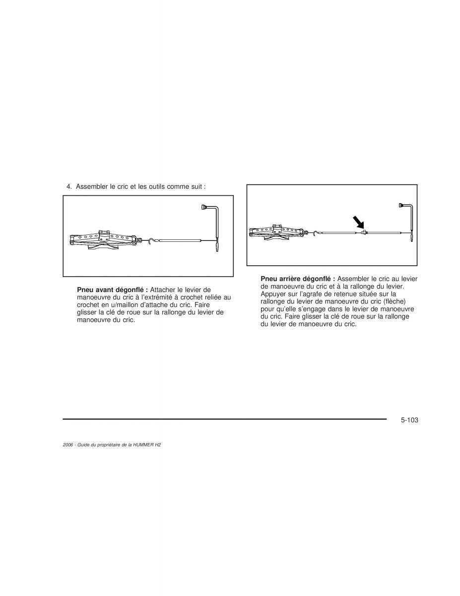 Hummer H2 manuel du proprietaire / page 496