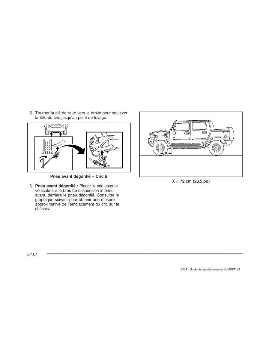 Hummer H2 manuel du proprietaire / page 497