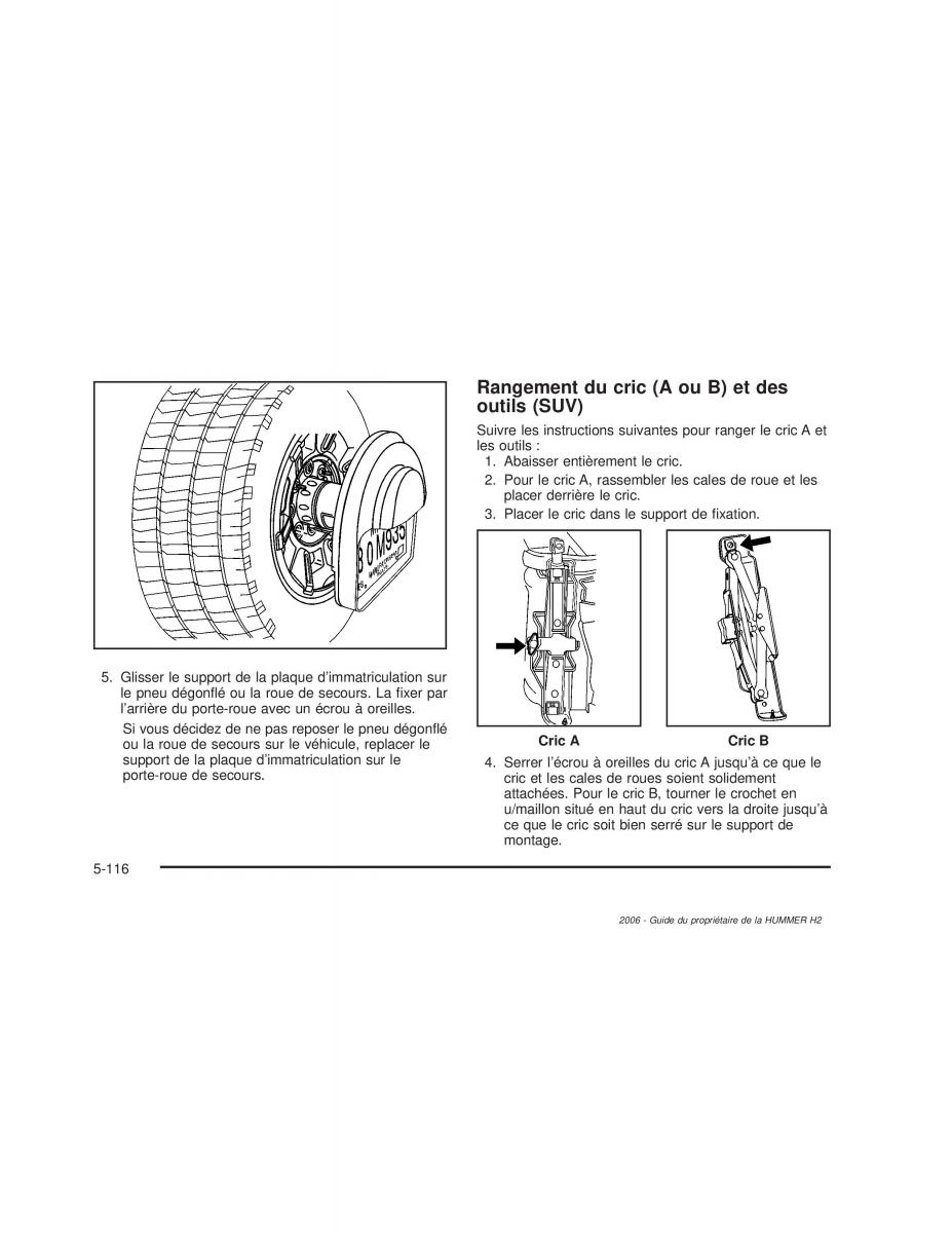 Hummer H2 manuel du proprietaire / page 509