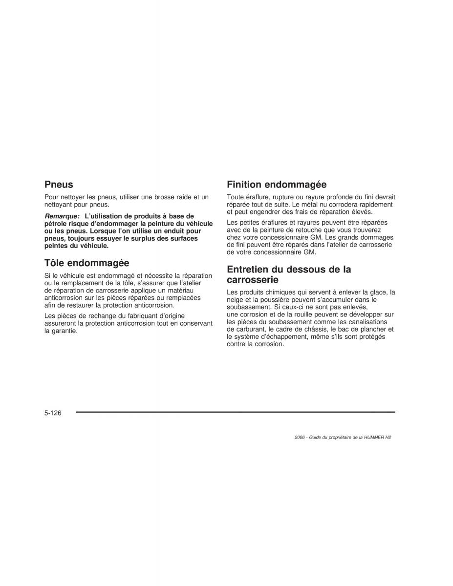Hummer H2 manuel du proprietaire / page 519