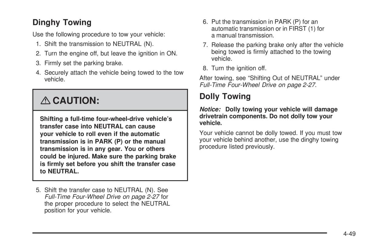 Hummer H3 owners manual / page 245