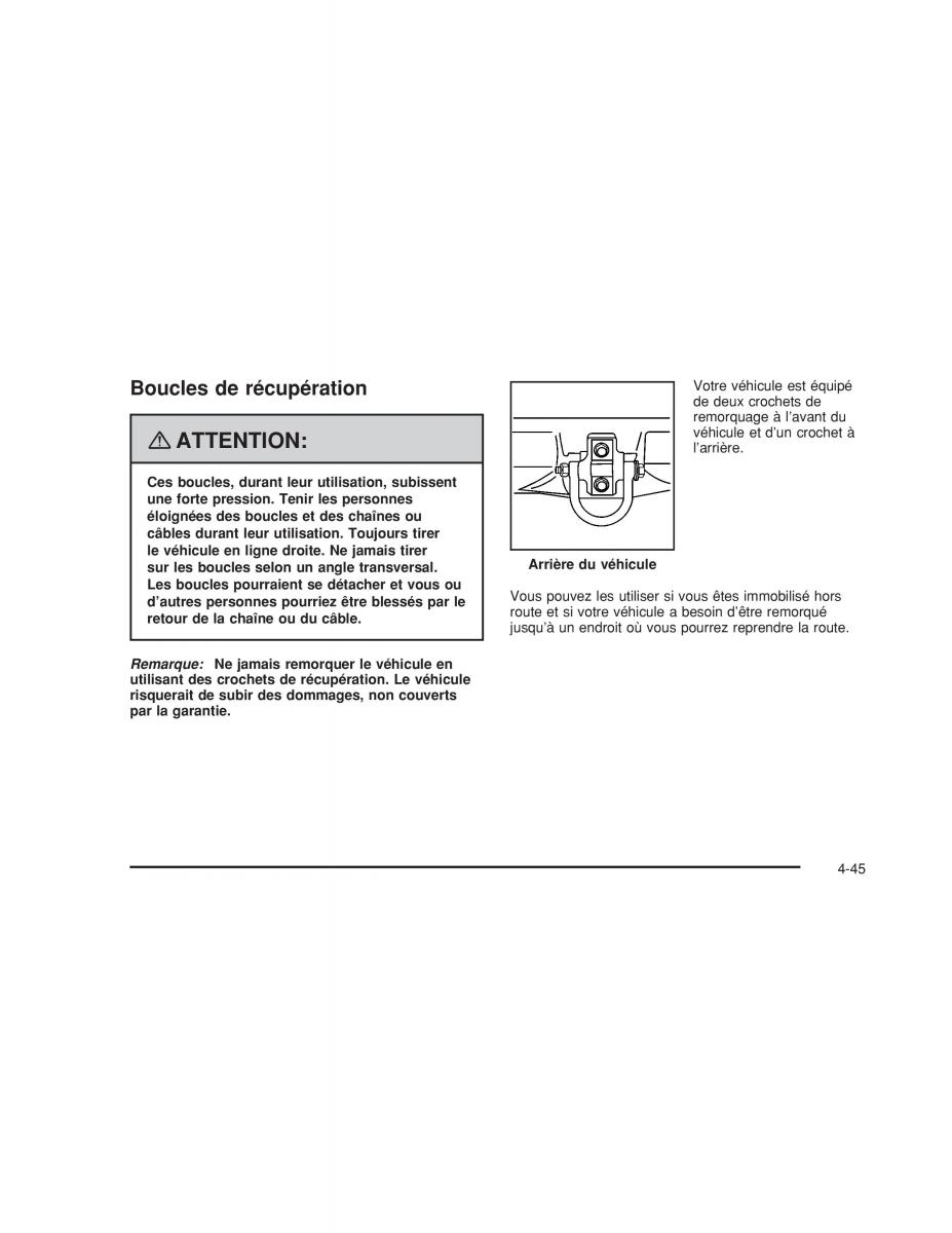 Hummer H3 manuel du proprietaire / page 269