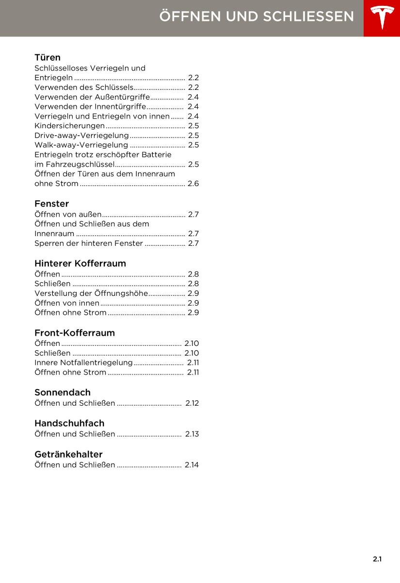 manual  Tesla S Handbuch / page 9