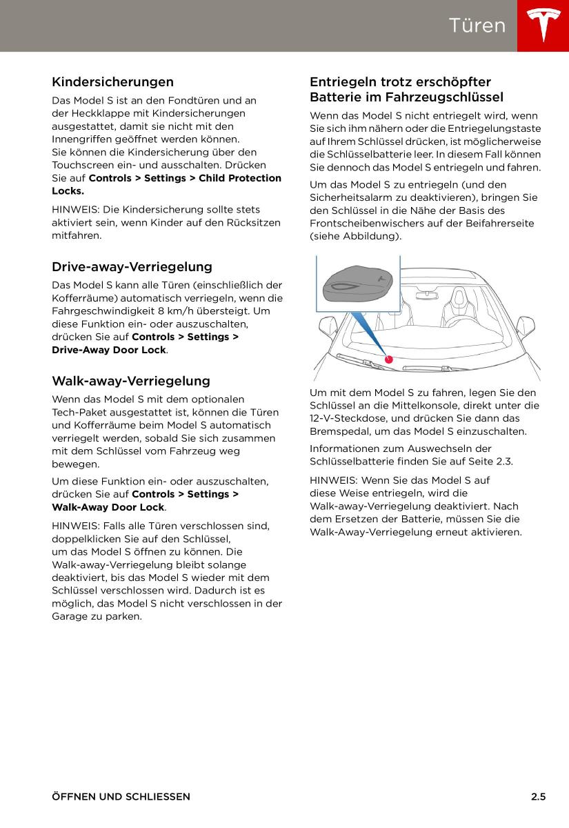 manual  Tesla S Handbuch / page 13