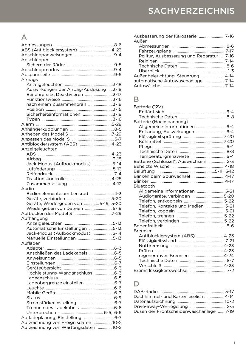 Tesla S Handbuch / page 165