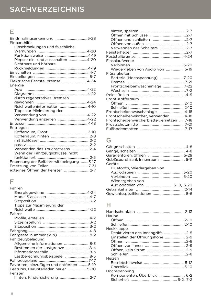 Tesla S Handbuch / page 166