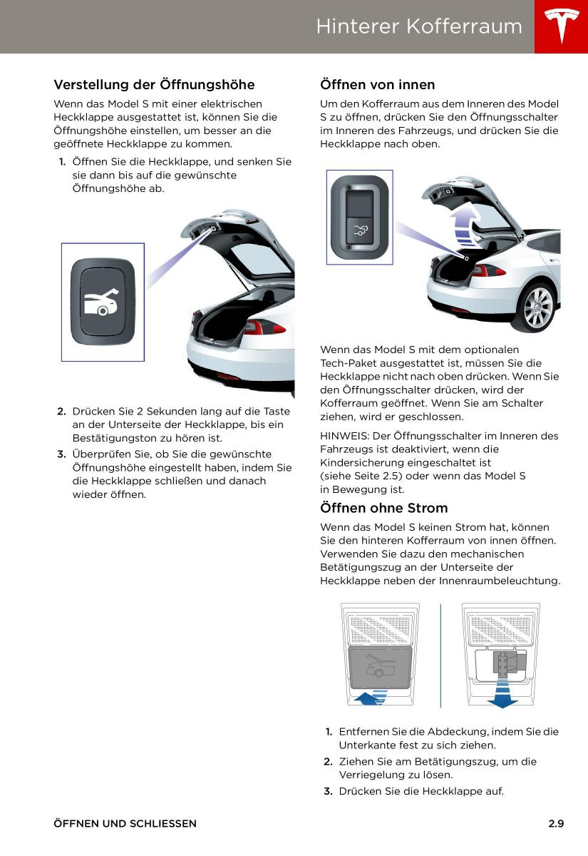 manual  Tesla S Handbuch / page 17
