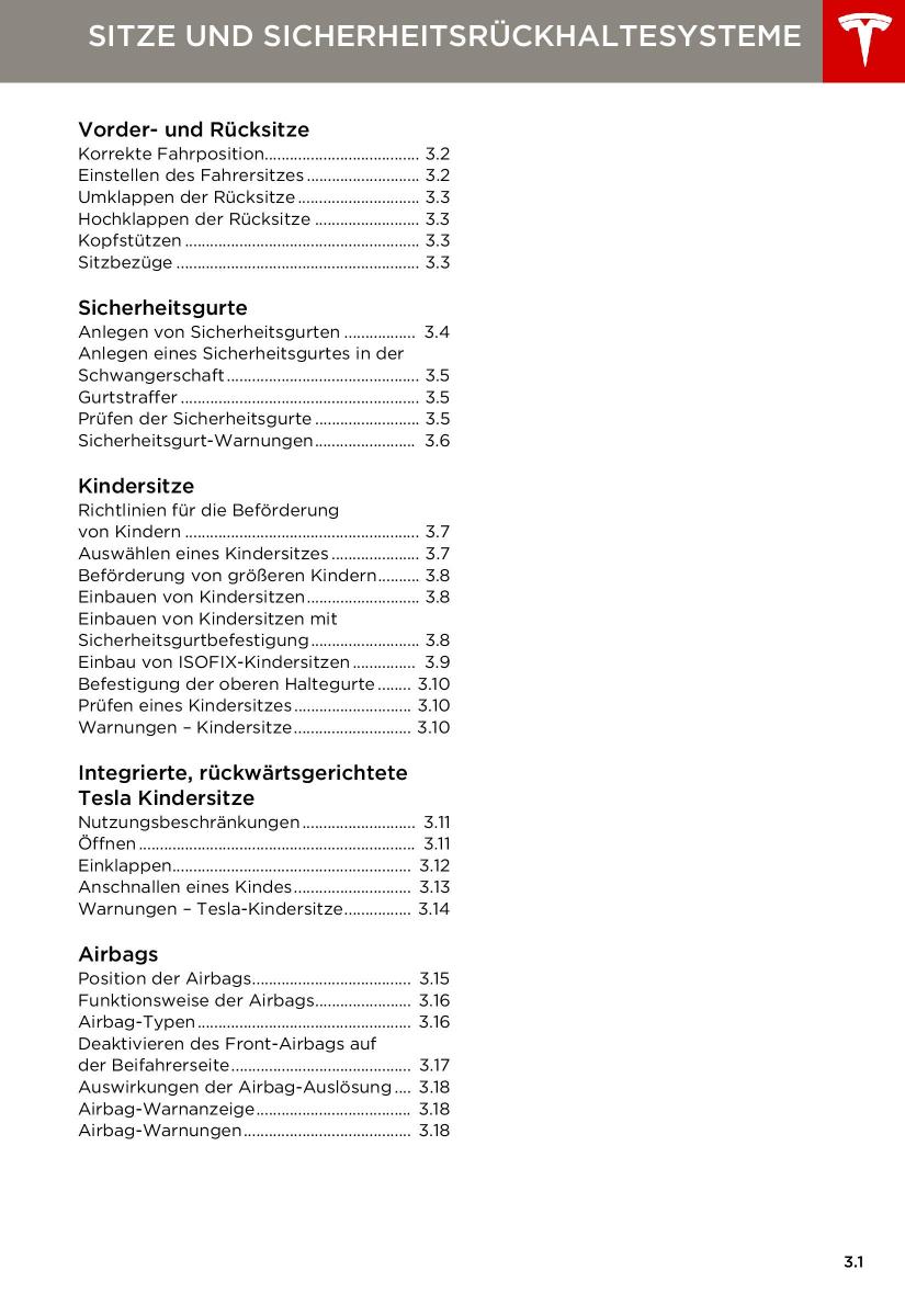 manual  Tesla S Handbuch / page 23