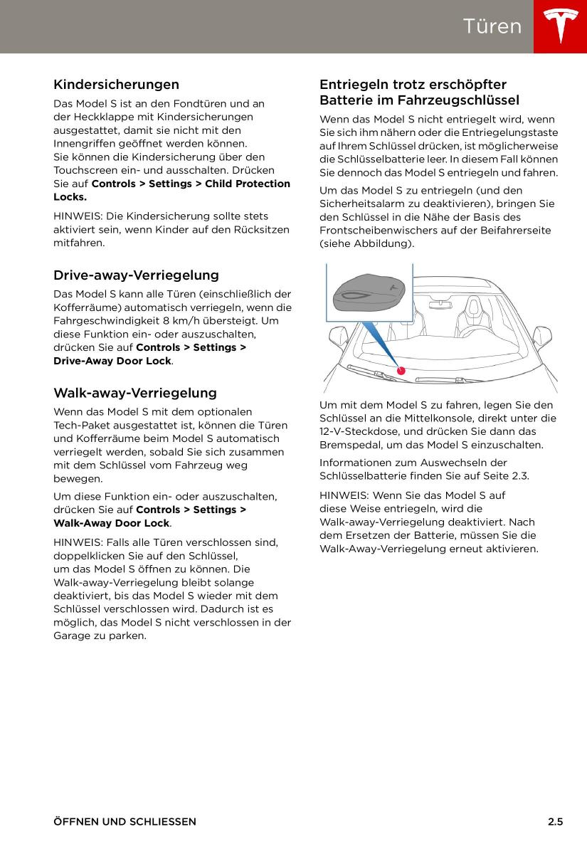 Tesla S Handbuch / page 13