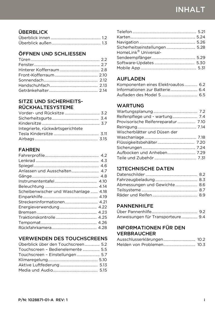 Tesla S Handbuch / page 3
