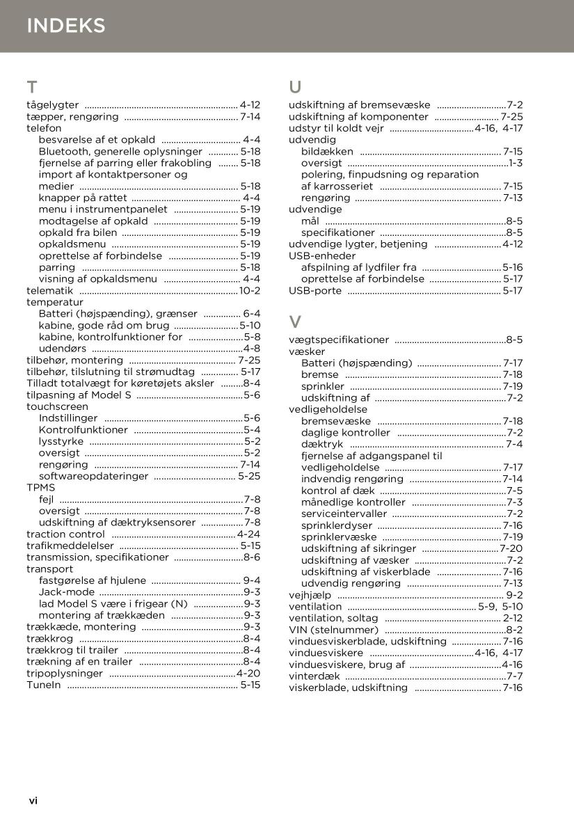 Tesla S Bilens instruktionsbog / page 152