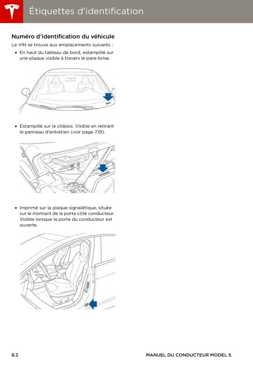 Tesla S manuel du proprietaire / page 154