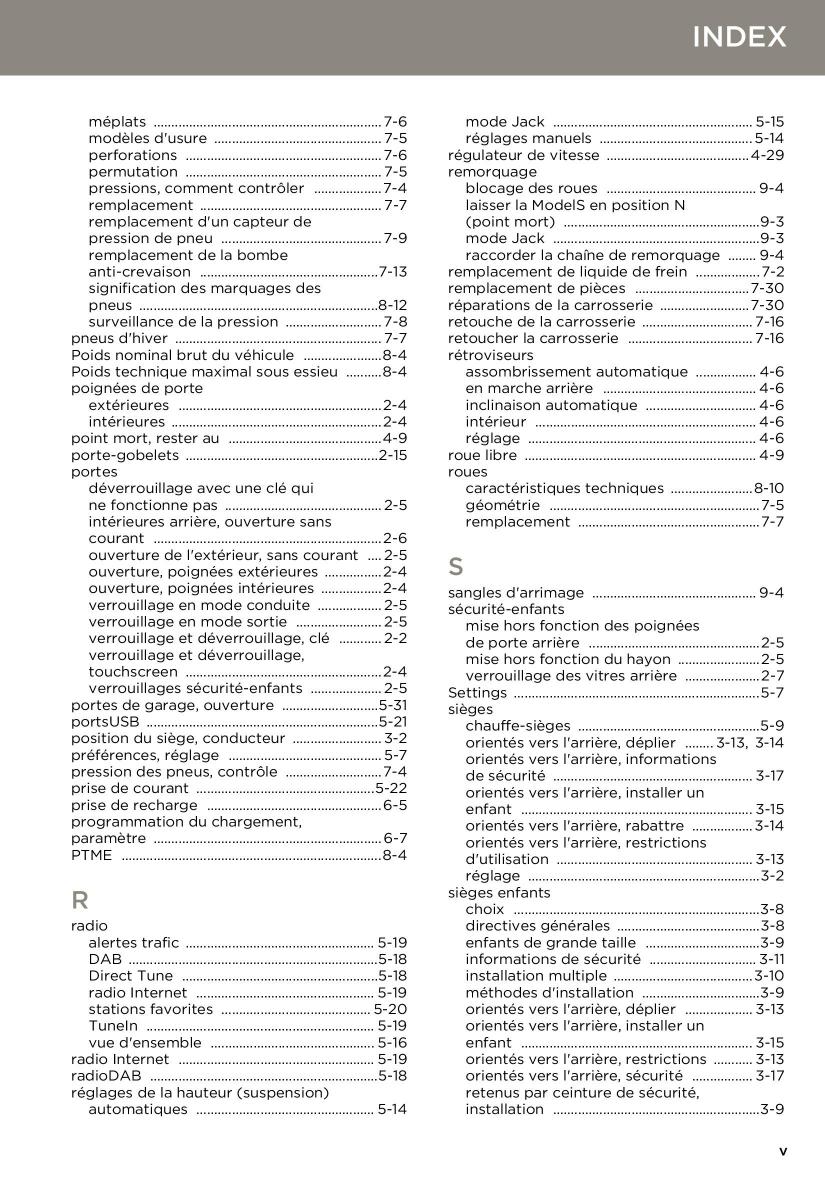 Tesla S manuel du proprietaire / page 179