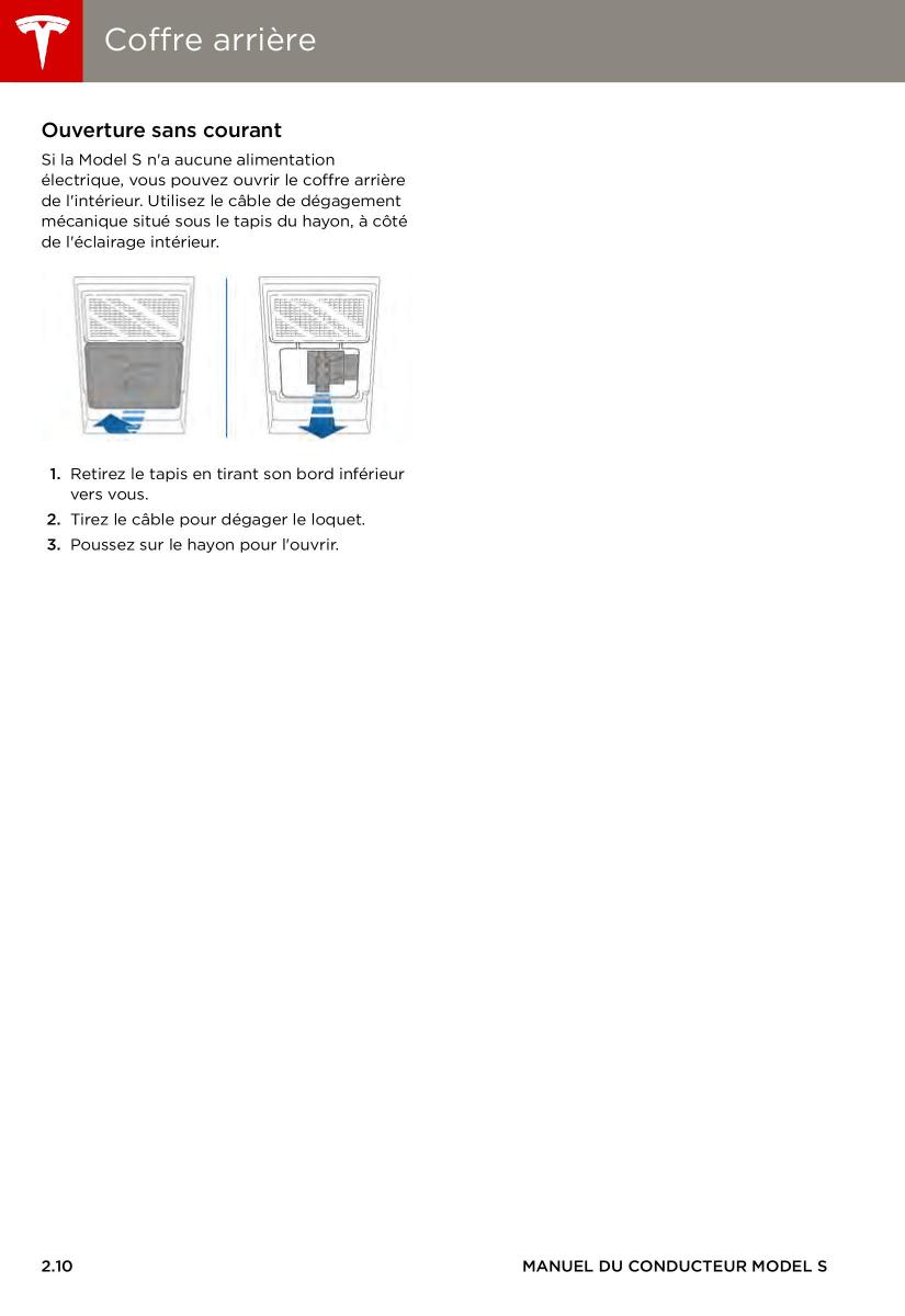 Tesla S manuel du proprietaire / page 18