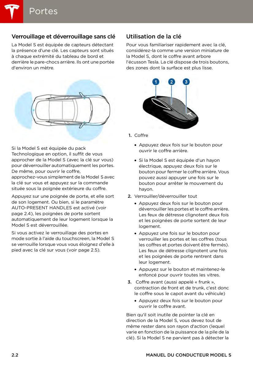Tesla S manuel du proprietaire / page 10