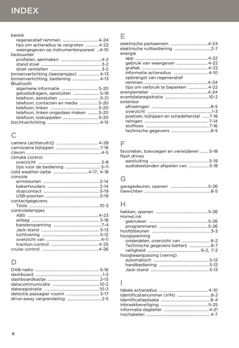 Tesla S handleiding / page 156