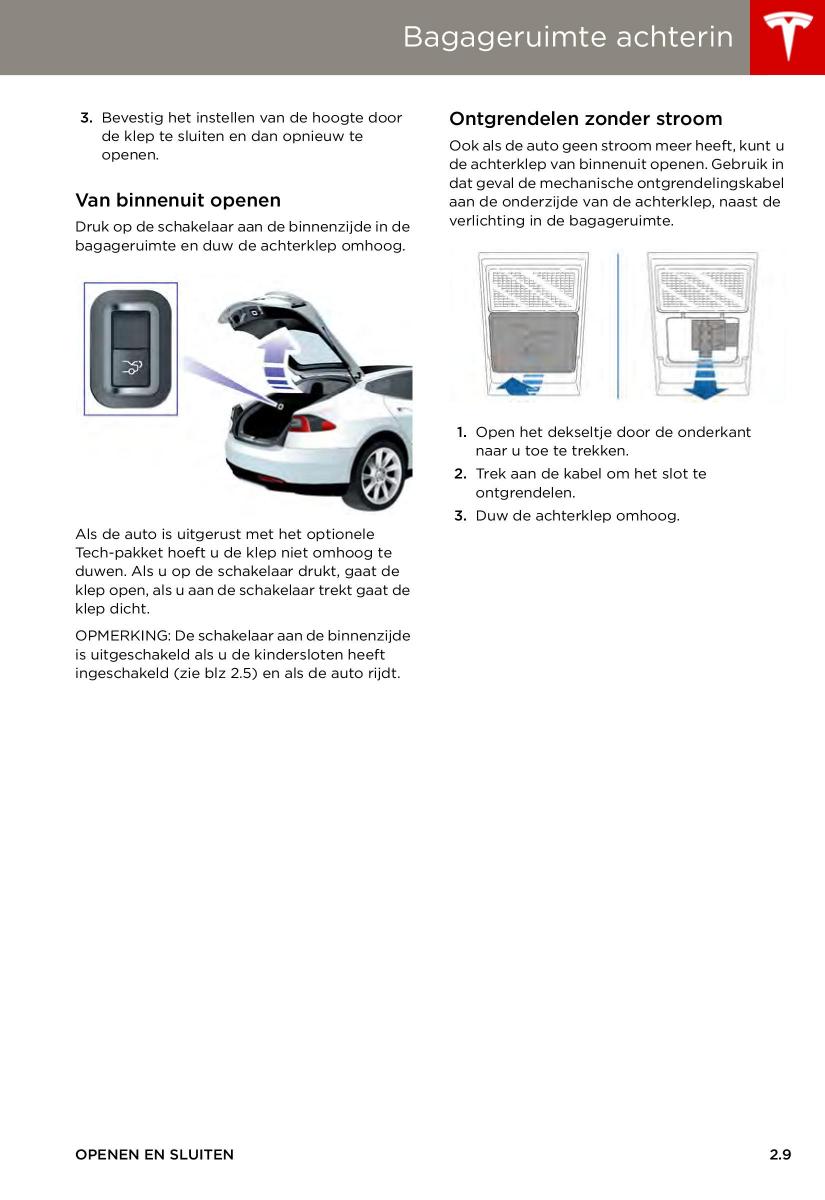 Tesla S handleiding / page 17