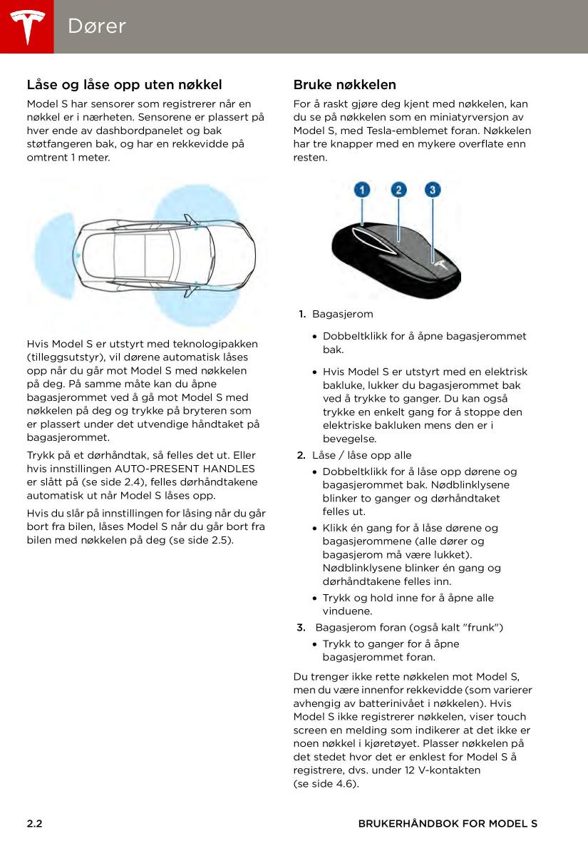 Tesla S bruksanvisningen / page 10