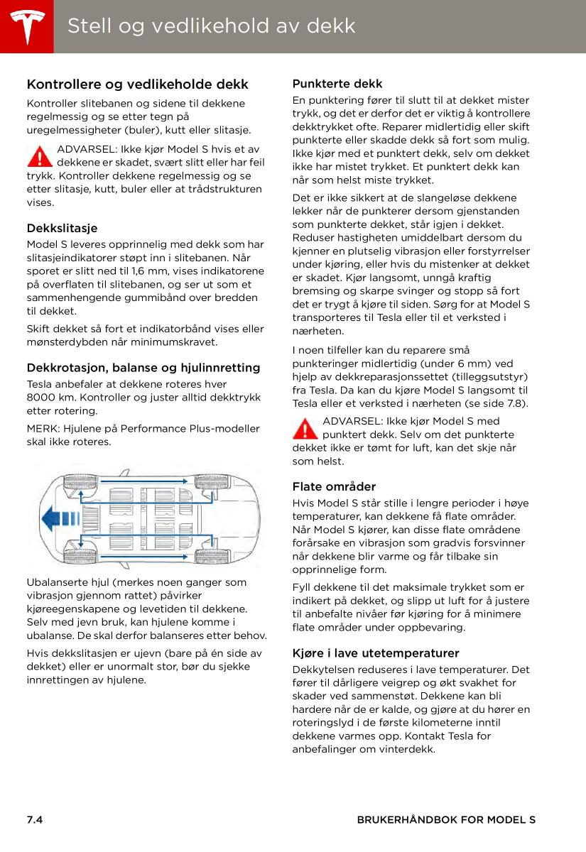 Tesla S bruksanvisningen / page 102