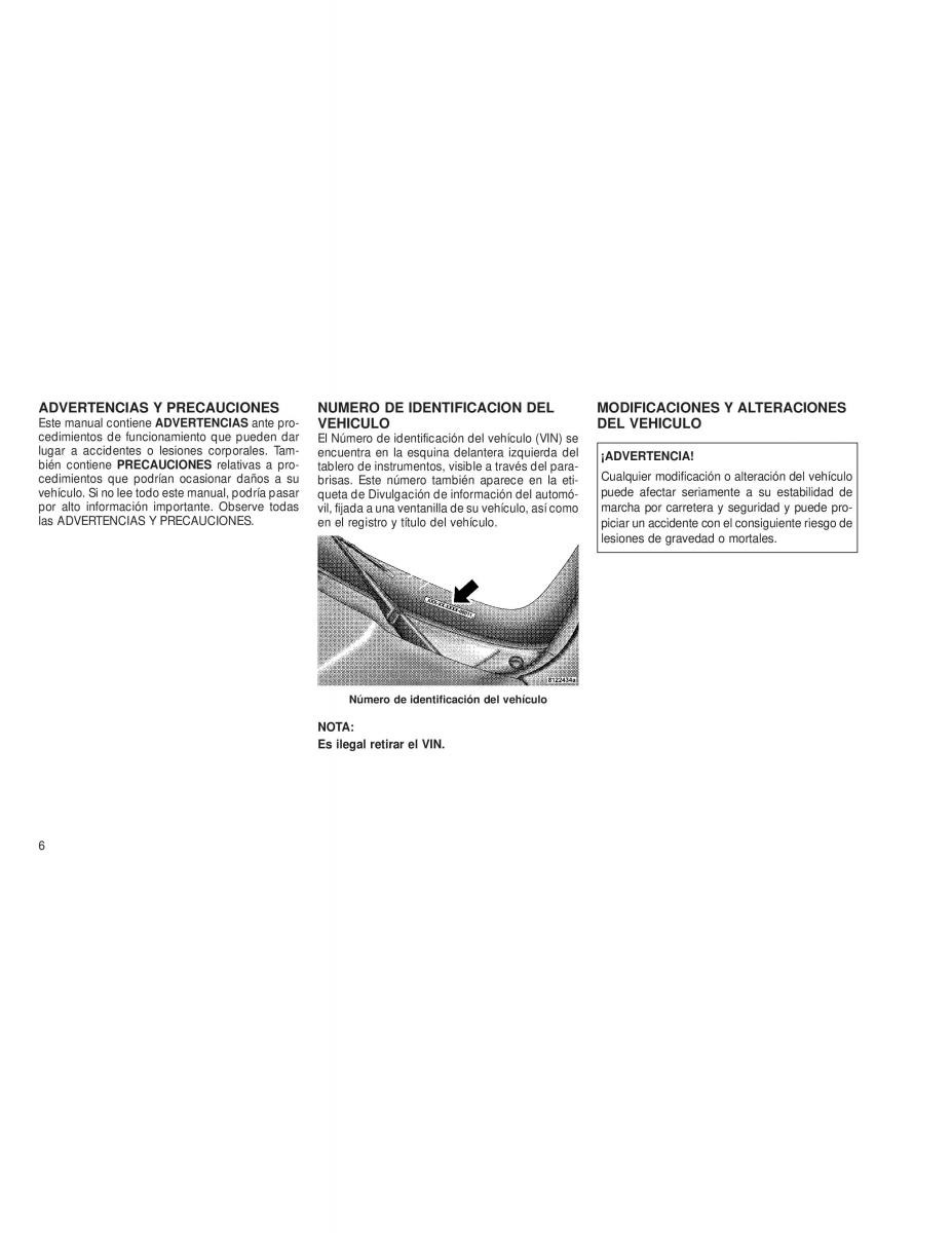 Chrysler Voyager V 5 Town and Country Lancia Voyager manual del propietario / page 9