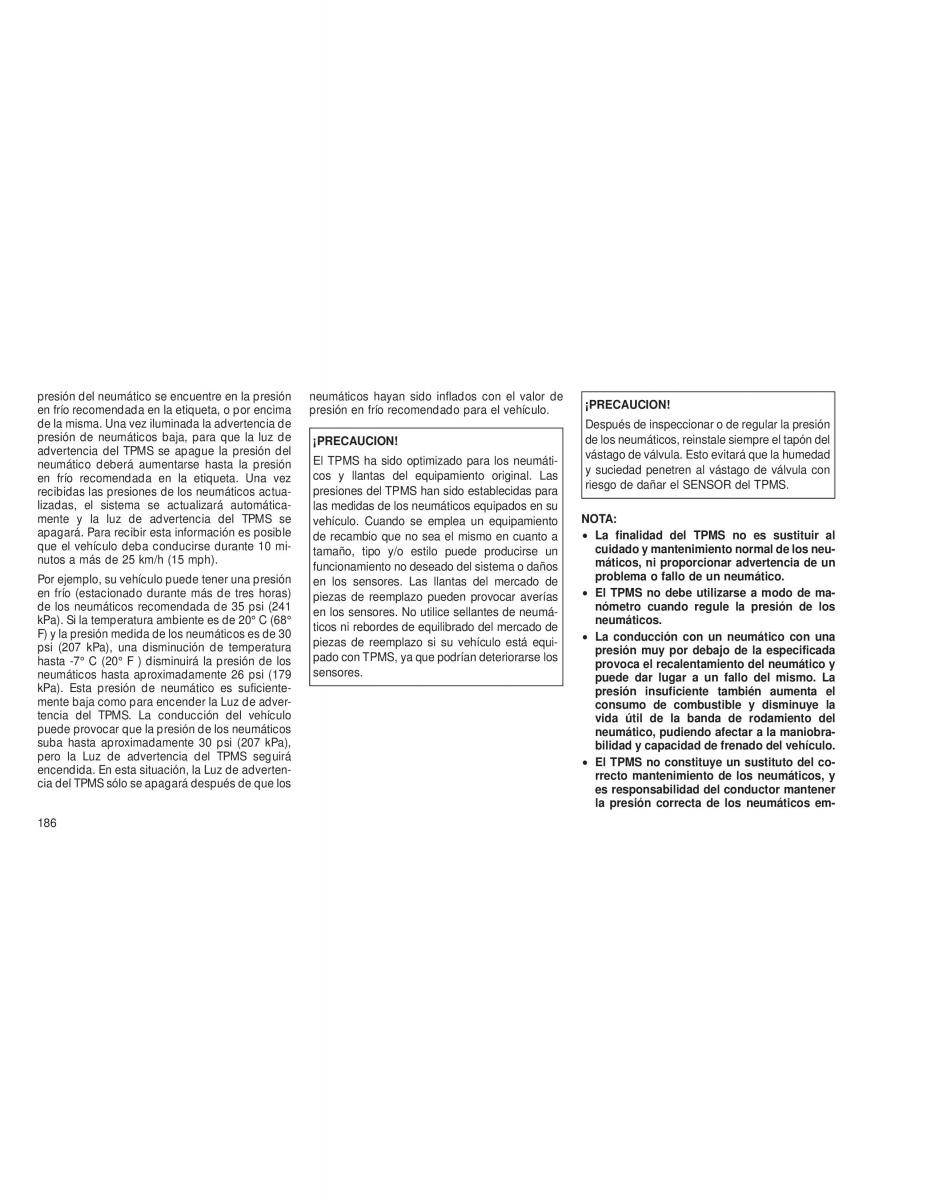 Chrysler Voyager V 5 Town and Country Lancia Voyager manual del propietario / page 189