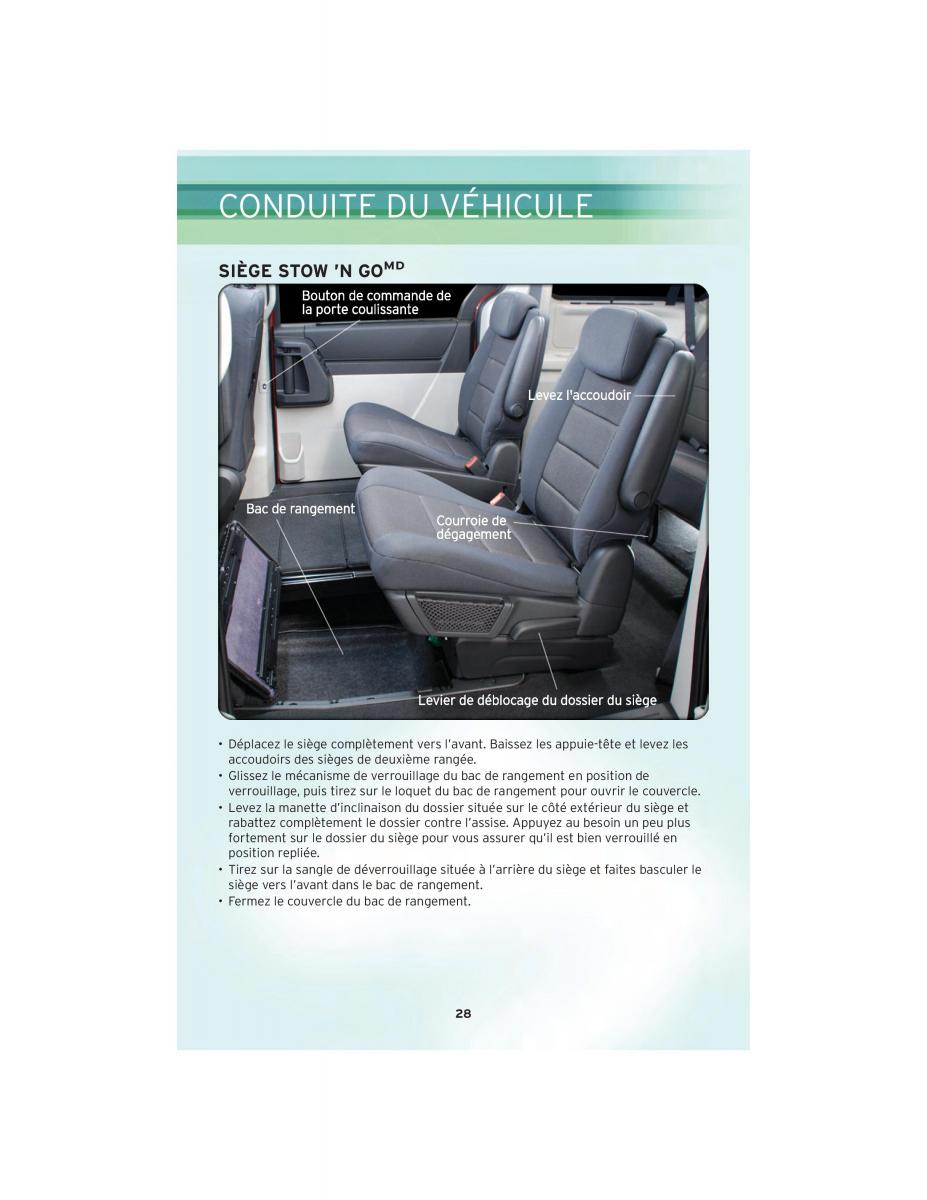 Chrysler Voyager V 5 Town and Country Lancia Voyager manuel du proprietaire / page 30