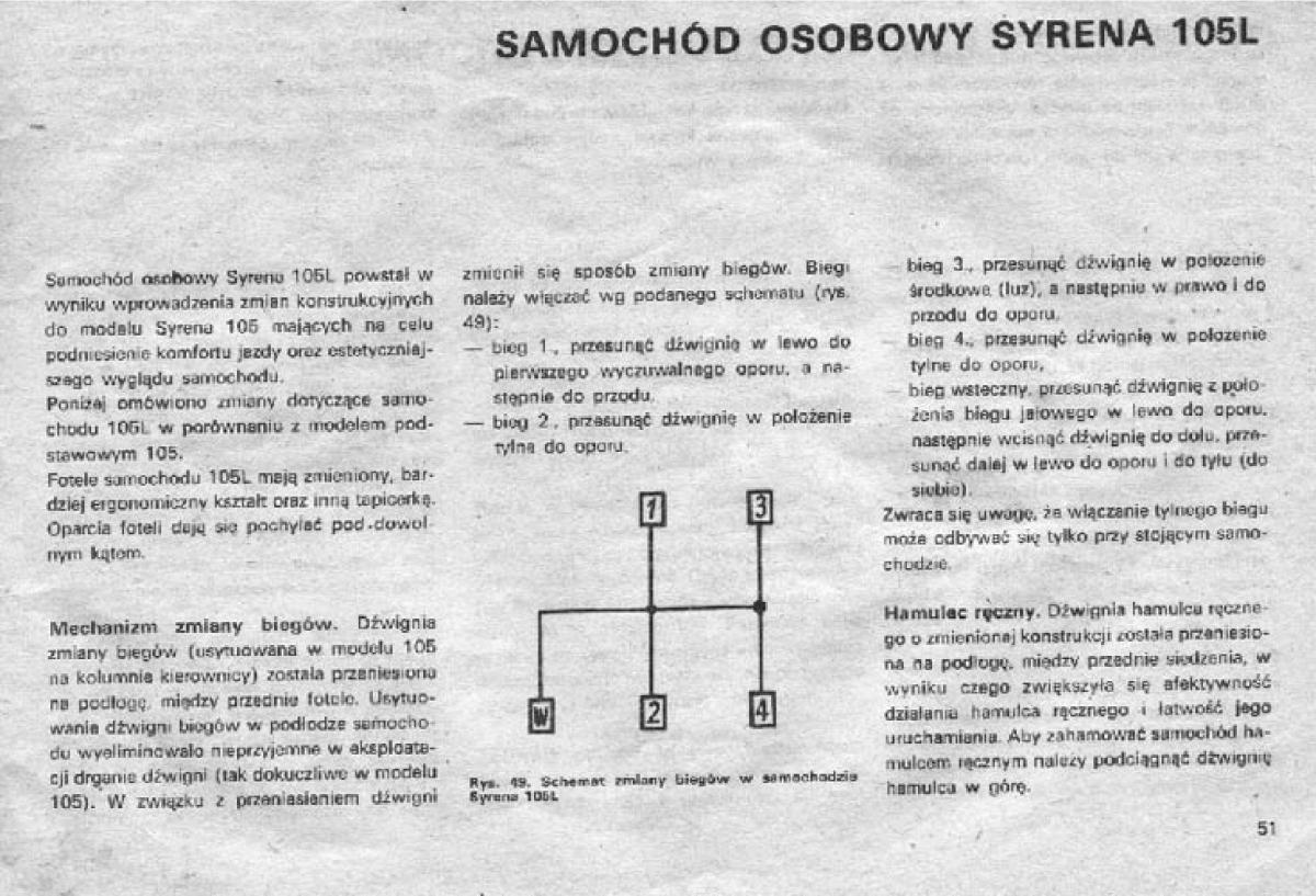 Syrena 105 FSO FSM instrukcja obslugi / page 55