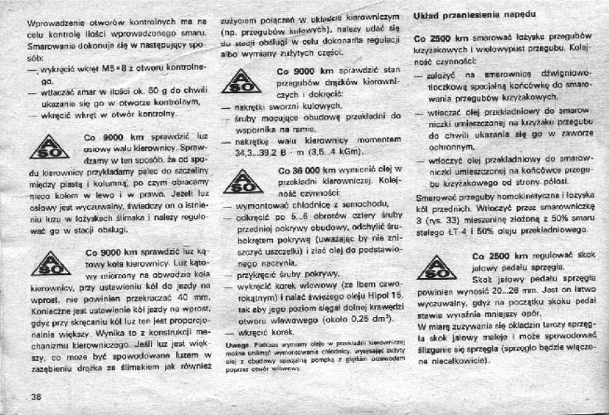 Syrena 105 FSO FSM instrukcja obslugi / page 42