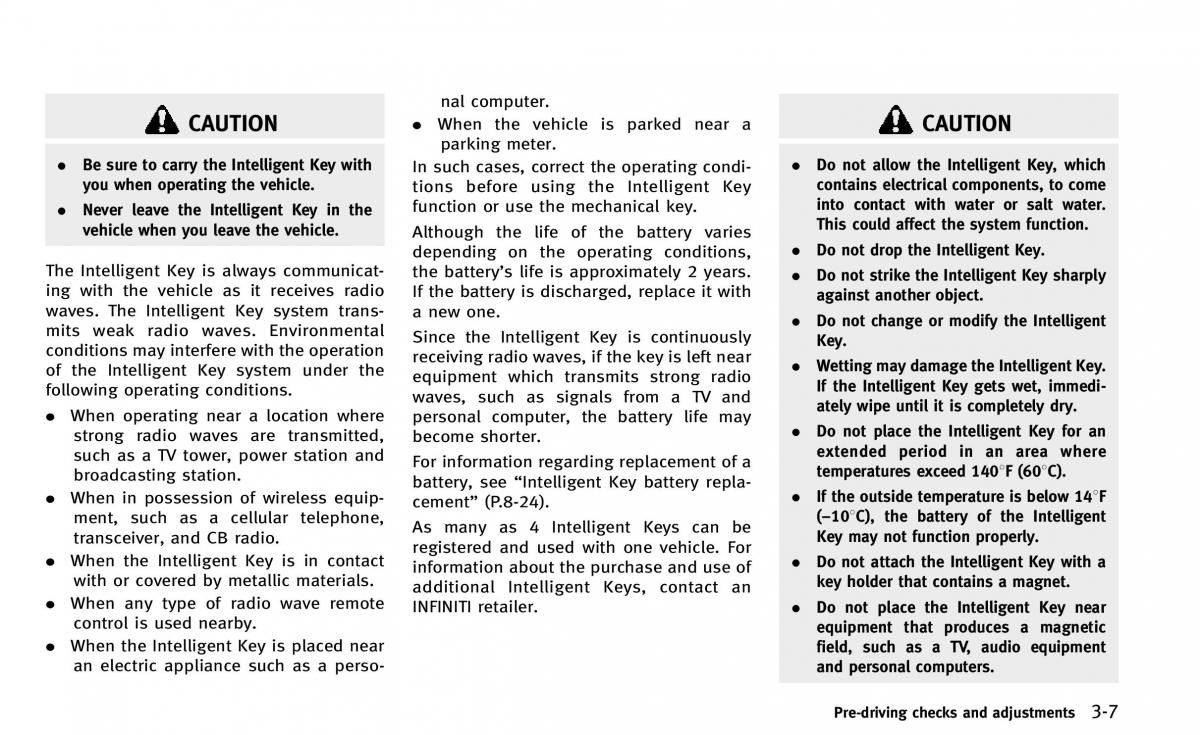 Infiniti Q50 owners manual / page 142