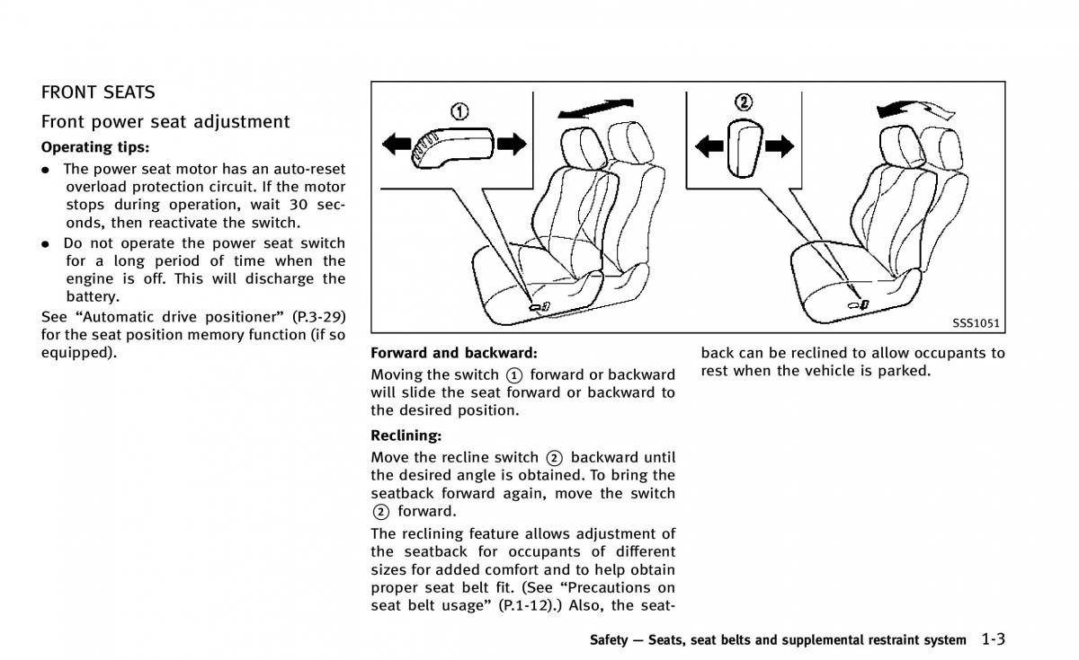 Infiniti Q50 owners manual / page 22
