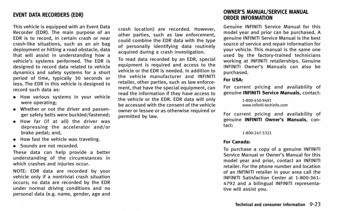 Infiniti Q50 owners manual / page 374