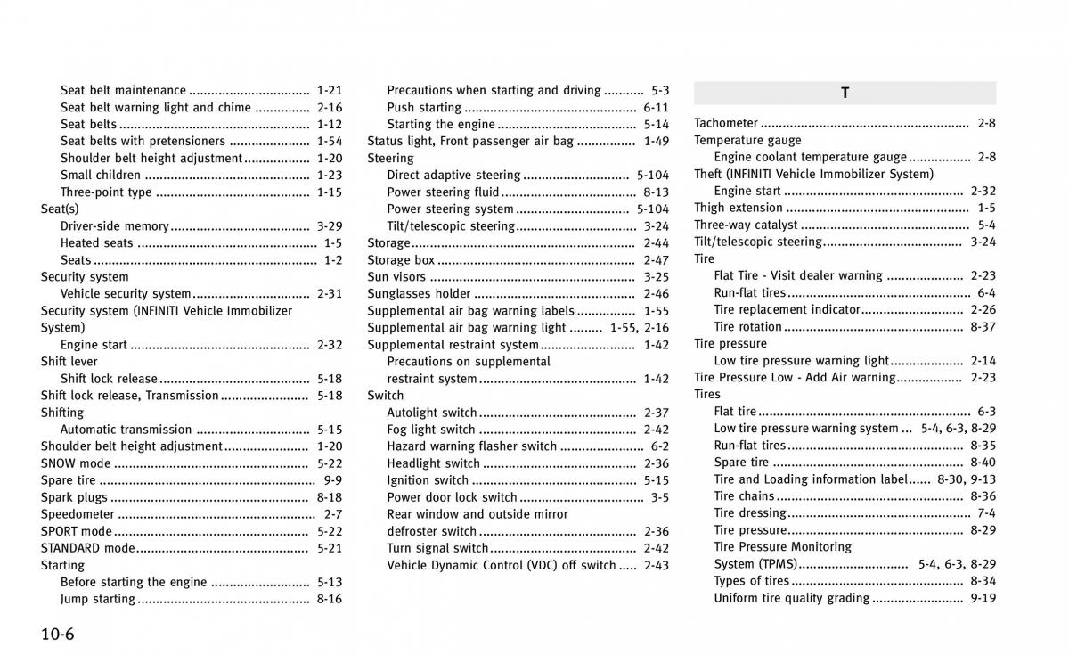 Infiniti Q50 owners manual / page 381