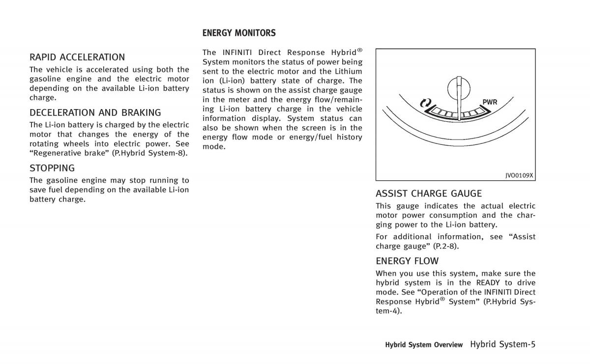 manual  Infiniti Q50 Hybrid owners manual / page 12
