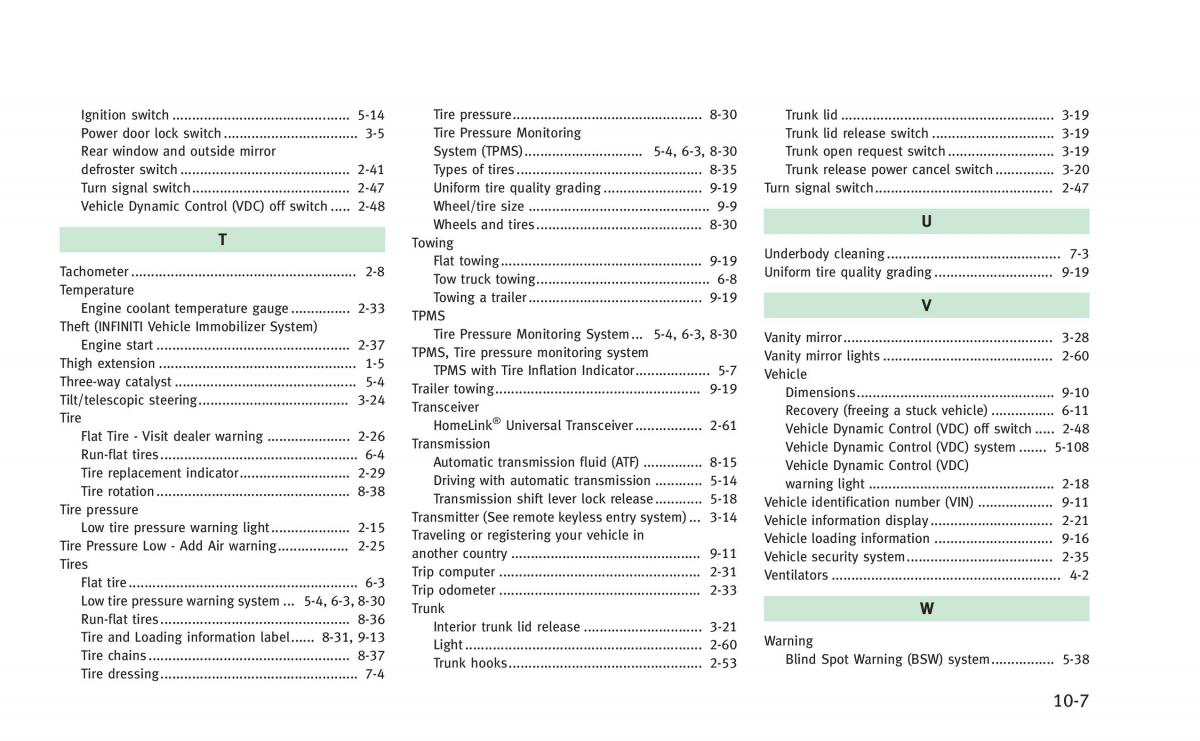 Infiniti Q50 Hybrid owners manual / page 398