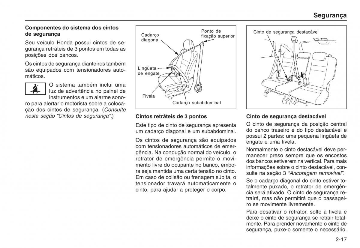Honda CR V III 3 manual del propietario / page 27