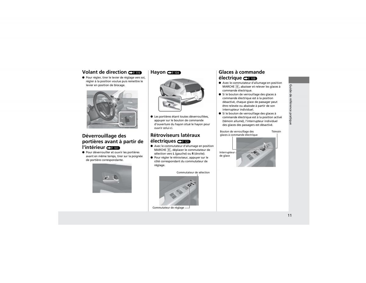 Honda CR V IV 4 manuel du proprietaire / page 12