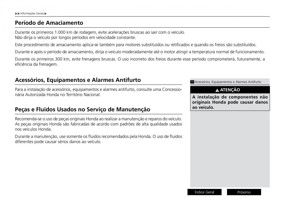 Honda City VI 6 manual del propietario / page 8