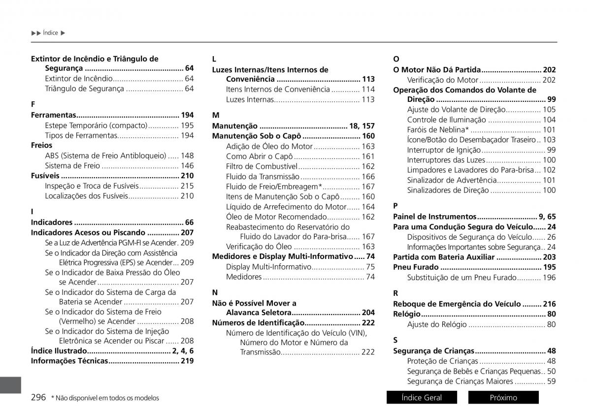 Honda City VI 6 manual del propietario / page 304